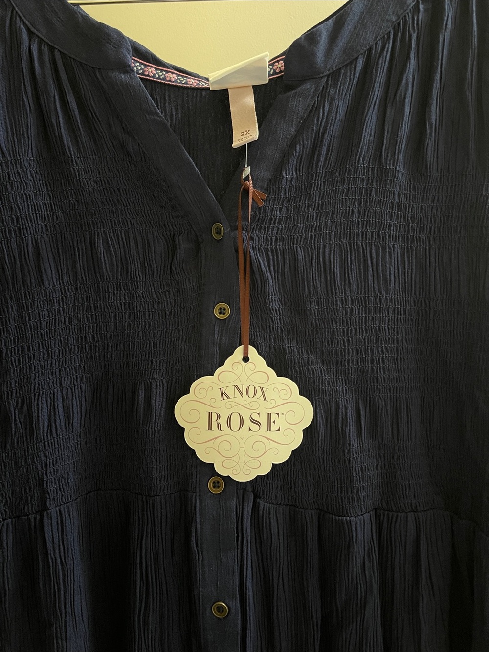 Blue Button-Front Maxi Dress - Picture 8 of 8